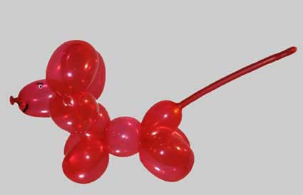 Sculture di palloncini per le feste dei bambini.